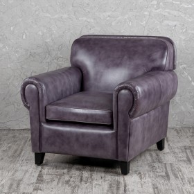 Кресло кожаное Элегант (Фиолетовый) в Северске - seversk.katalogmebeli.com | фото