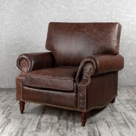 Кресло кожаное Лофт Аристократ (ширина 1100 мм) в Северске - seversk.katalogmebeli.com | фото