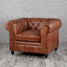 Кресло кожаное Лофт Честер (кожа) в Северске - seversk.katalogmebeli.com | фото