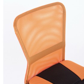 Кресло компактное BRABIX Smart MG-313 (черный, оранжевый) в Северске - seversk.katalogmebeli.com | фото 4