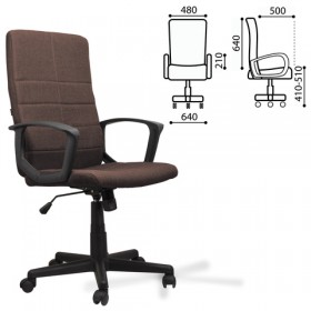 Кресло офисное BRABIX Focus EX-518 (коричневый) в Северске - seversk.katalogmebeli.com | фото