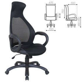 Кресло офисное BRABIX Genesis EX-517 (черное) в Северске - seversk.katalogmebeli.com | фото