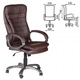Кресло офисное BRABIX Omega EX-589 (коричневое) в Северске - seversk.katalogmebeli.com | фото