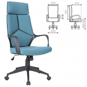 Кресло офисное BRABIX Prime EX-515 (голубая ткань) в Северске - seversk.katalogmebeli.com | фото