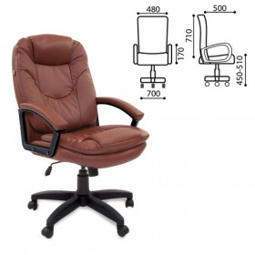 Кресло офисное BRABIX Trend EX-568 (коричневый) в Северске - seversk.katalogmebeli.com | фото