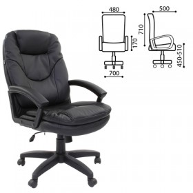 Кресло офисное BRABIX Trend EX-568 (черный) в Северске - seversk.katalogmebeli.com | фото