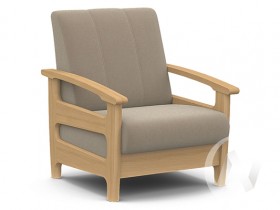 Кресло для отдыха Омега (бук лак/CATANIA LATTE) в Северске - seversk.katalogmebeli.com | фото 1