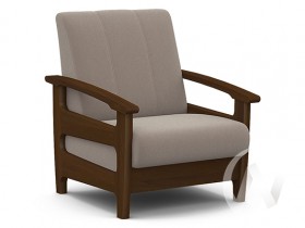 Кресло для отдыха Омега (орех лак/CATANIA COCOA) в Северске - seversk.katalogmebeli.com | фото