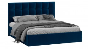 Кровать без ПМ «Эмбер» Велюр Confetti/Blue в Северске - seversk.katalogmebeli.com | фото