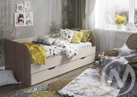 Кровать детская Балли 2-х уровневая (шимо темный/шимо светлый) в Северске - seversk.katalogmebeli.com | фото