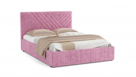 Кровать Гамма ш. 1400 (с основанием для хранения) (велюр тенерифе розовый) в Северске - seversk.katalogmebeli.com | фото