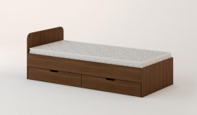 Кровать с ящиками 900 (Орех темный) в Северске - seversk.katalogmebeli.com | фото