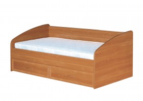 Кровать с ящиками с задней спинкой 900-1 без матраса Вишня Оксфорд в Северске - seversk.katalogmebeli.com | фото