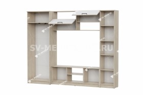 Мебель для гостиной МГС 3 Исполнение 1 Дуб Сонома / Белый в Северске - seversk.katalogmebeli.com | фото 3