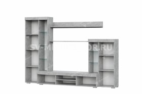 Мебель для гостиной МГС 5 Цемент светлый / Белый в Северске - seversk.katalogmebeli.com | фото 4