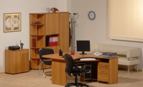 Мебель для персонала Рубин 42 Светлый миланский орех в Северске - seversk.katalogmebeli.com | фото 2