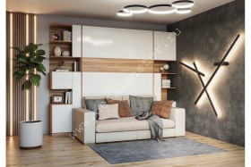 Шкаф-кровать с диваном Дина в Северске - seversk.katalogmebeli.com | фото
